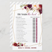 Vrijgezellenfeest van Bourgogne (Voorkant / Achterkant)