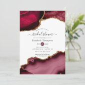 Vrijgezellenfeest van Bourgogne en Gold Agate Kaart (Staand voorkant)