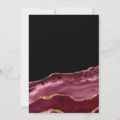 Vrijgezellenfeest van Bourgogne en Gold Agate Kaart (Achterkant)