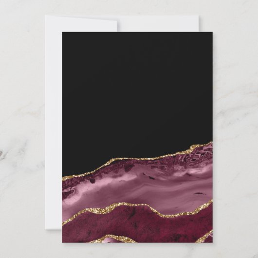 Vrijgezellenfeest van Bourgogne en Gold Agate Kaart (Achterkant)