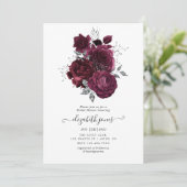 Vrijgezellenfeest van Bourgogne en zilver Kaart (Staand voorkant)