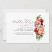 Vrijgezellenfeest van Bourgogne Red en Oranje Flor Kaart (Voorkant)