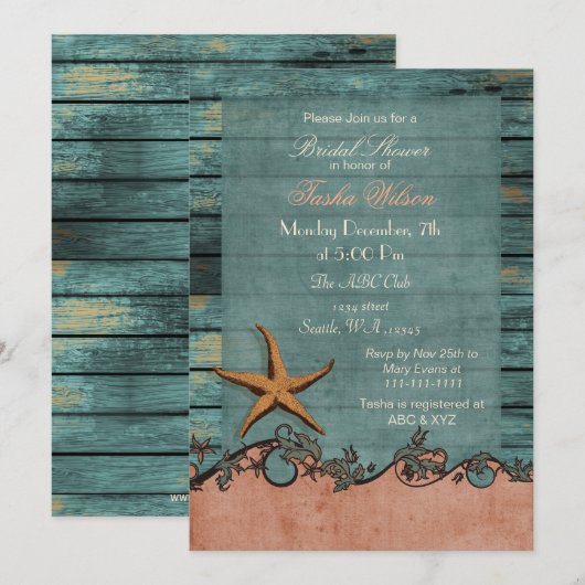 Vrijgezellenfeest van braadhout kaart (Voorkant / Achterkant)