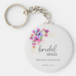 Vrijgezellenfeest van Bright Flowers Golden Greene Sleutelhanger