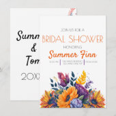 Vrijgezellenfeest van Bright Summer Sunflower uitn Kaart (Voorkant / Achterkant)