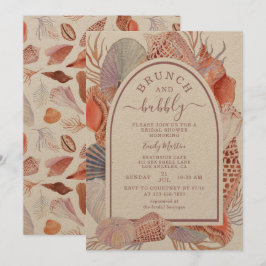 Vrijgezellenfeest van Brunch en Bubble Beach Seash Kaart