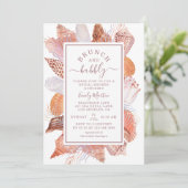 Vrijgezellenfeest van Brunch en Bubble Beach Seash Kaart (Staand voorkant)