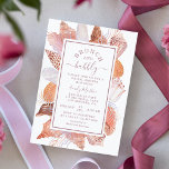 Vrijgezellenfeest van Brunch en Bubble Beach Seash Kaart<br><div class="desc">Brunch & Bubble Beach Seashells Bridal Shower Invitations is uitgerust met seizoenshellen op een witte achtergrond met uw Bridal Shower Invitation information. Perfect voor uw speciale Bride om te vieren met het moderne boho strand dat het seashell-lijst heet met elegante "Brunch and Bubble" scripttypografie. Personaliseer door de tekst in de...</div>