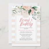 Vrijgezellenfeest van Brunch en Bubble Pink Kaart (Voorkant)