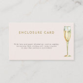 Vrijgezellenfeest van Brunch en bubbly champagne Informatiekaartje (Voorkant)