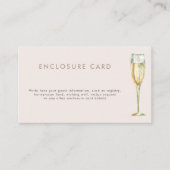 Vrijgezellenfeest van Brunch en bubbly champagne Informatiekaartje (Voorkant)