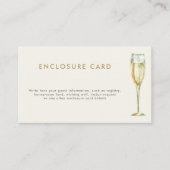 Vrijgezellenfeest van Brunch en bubbly champagne Informatiekaartje (Voorkant)