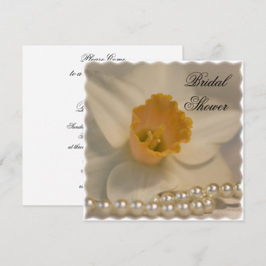 Vrijgezellenfeest van Daffodil en Pearls Kaart (Voorkant / Achterkant)