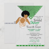 Vrijgezellenfeest van de Afrikaanse Amerikaanse Vr Kaart (Voorkant / Achterkant)