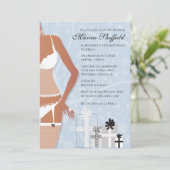 Vrijgezellenfeest van de Afrikaanse Lingerie Plati Kaart (Staand voorkant)