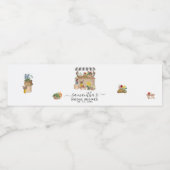 Vrijgezellenfeest van de Bloemenmarkt van de water Waterfles Etiket (Enkel label)