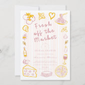 Vrijgezellenfeest van de boerenmarkt kaart (Voorkant)