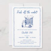 Vrijgezellenfeest van de boerenmarkt kaart (Voorkant)