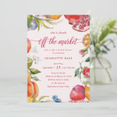 Vrijgezellenfeest van de boerenmarkt kaart (Staand voorkant)