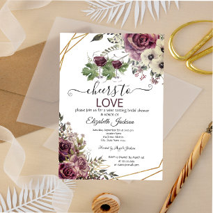 Vrijgezellenfeest van de Bourgogne-bloemen voor wi Kaart