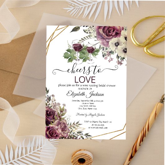 Vrijgezellenfeest van de Bourgogne-bloemen voor wi Kaart