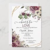 Vrijgezellenfeest van de Bourgogne-bloemen voor wi Kaart (Voorkant)