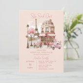 Vrijgezellenfeest van de Eiffeltoren Kaart (Staand voorkant)