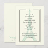 Vrijgezellenfeest van de Eiffeltoren van Parijs-br Kaart (Voorkant / Achterkant)