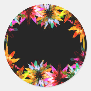 Vrijgezellenfeest van de Floral Lotus Flower Water Ronde Sticker