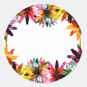 Vrijgezellenfeest van de Floral Lotus Flower Water Ronde Sticker