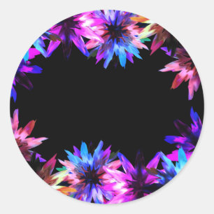 Vrijgezellenfeest van de Floral Lotus Flower Water Ronde Sticker