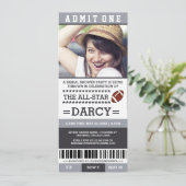 Vrijgezellenfeest van de football kaart (Staand voorkant)