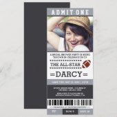 Vrijgezellenfeest van de football kaart (Voorkant / Achterkant)