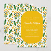 Vrijgezellenfeest van de gele tuinventilator Water Kaart (Voorkant / Achterkant)