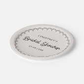 Vrijgezellenfeest van de geveegde grens papieren bordje (Gekanteld)