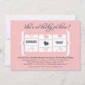 Vrijgezellenfeest van de gokautomaat kaart (Voorkant)