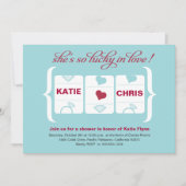 Vrijgezellenfeest van de gokautomaat kaart (Voorkant)