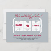 Vrijgezellenfeest van de gokautomaat kaart (Voorkant)