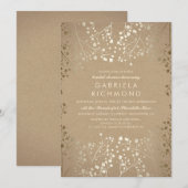 Vrijgezellenfeest van de gouden babykraft kaart (Voorkant / Achterkant)