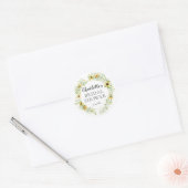 Vrijgezellenfeest van de herfst Gele Zonnebloem Ronde Sticker (Envelop)