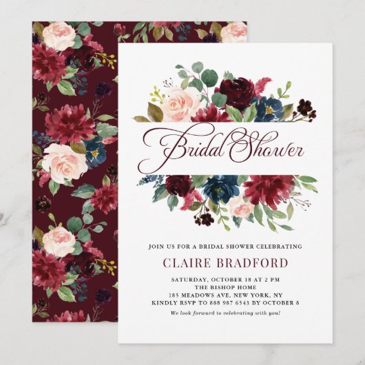 Vrijgezellenfeest van de Herfst van het Lijst van  Kaart (Voorkant / Achterkant)