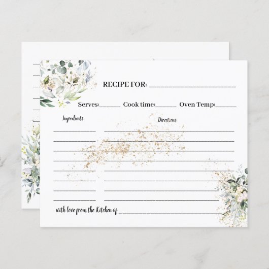 Vrijgezellenfeest van de Kaart van kruiden en rest (Voorkant / Achterkant)