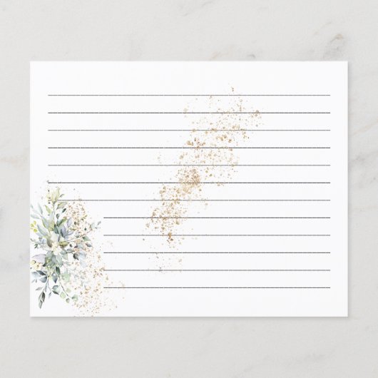 Vrijgezellenfeest van de Kaart van kruiden en rest (Achterkant)