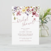 Vrijgezellenfeest van de kalligrafie van wilde blo kaart (Staand voorkant)