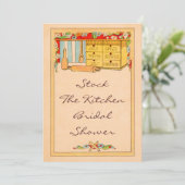  Vrijgezellenfeest van de keuken-specerijdoos Kaart (Staand voorkant)