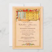  Vrijgezellenfeest van de keuken-specerijdoos Kaart (Achterkant)