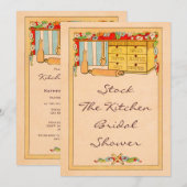  Vrijgezellenfeest van de keuken-specerijdoos Kaart (Voorkant / Achterkant)