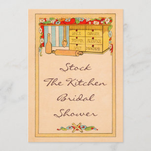  Vrijgezellenfeest van de keuken-specerijdoos Kaart