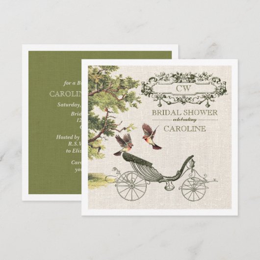  Vrijgezellenfeest van de Kunststof Burlap Kaart (Voorkant / Achterkant)