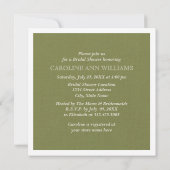  Vrijgezellenfeest van de Kunststof Burlap Kaart (Achterkant)